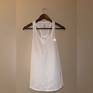 Adidas white workout athletic tank